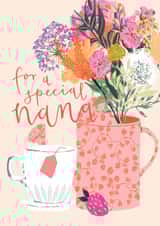 Pretty Birthday Card - For Nana - Watering Can Flower Pot created by Louise Tiler