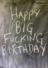 Funny Birthday Card - Big Birthday - Milestone created by Hot Balloon Art