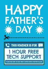 Funny Father's Day Card - Tech Support Voucher created by AbiGoLucky