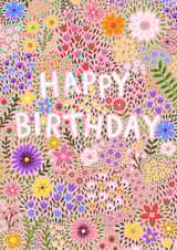 Pretty Birthday Card - For Her - Floral Pink created by Pear Tree Press