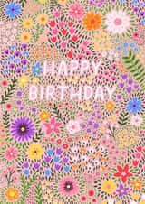 Pretty Birthday Card - For Her - Floral Pink created by Pear Tree Press