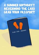 Funny Birthday Card - Summer Birthday - June, July, August Birthday created by Pickled Prints