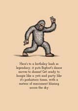 Bigfoot Birthday Bash - Happy Birthday created by Chunky Pixel