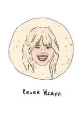 Funny punny card for the Reneé Rapp lover in your life created by Daniel Hills