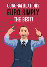 Funny Congratulations Football Card - Gareth Southgate - Euros Pun created by Quitting Hollywood