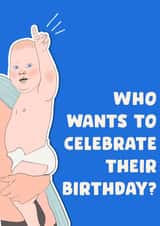 Funny Birthday Card – Four Seasons Conscious Baby Meme created by Studio Pistachio