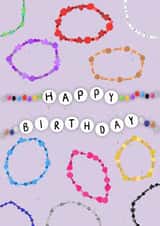 Taylor Swift friendship bracelet birthday card created by Shannon Ford