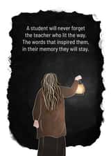 Thank You Teacher Poem Card created by Kelly The Poet