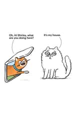 Funny New Home Card - Cartoon Cats - It's My House created by Cardinky