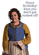 BBC Ghosts Inspired Mary Sucked Off Card created by Pier 34 Interiors