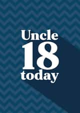 Classic Birthday Card - For Uncle - 18 Today created by Quinton cards