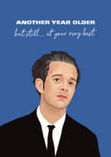Celebrity Birthday Card - For The 1975 Fans - Matty Healy created by Ella Goddard