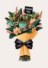 Cute Thank You Card - Bunch of Flowers created by Folio | Ian Owen
