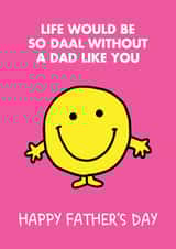 Cute Father's Day Card - Mr Men - Life Would Be Daal Without You Pun created by Mr. Men