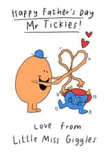 Cute Father's Day Card - From Daughter - Mr Tickles created by Mr. Men