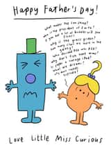 Cute Father's Day Card - Mr Men - From Little Miss Curious created by Mr. Men