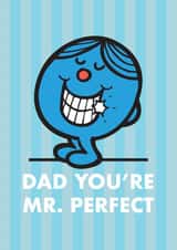 Cute Father’s Day Card - Mr Men - Dad You’re Mr. Perfect created by Mr. Men