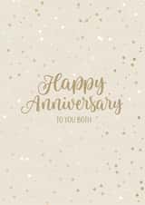 Pretty Anniversary Card - For Both - Gold Confetti created by Evie Garnett Designs