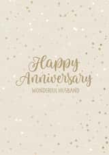 Pretty Anniversary Card - For A Wonderful Husband created by Evie Garnett Designs