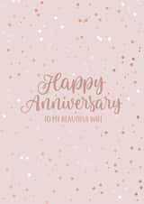 Pretty Anniversary Card - For A Beautiful Wife created by Evie Garnett Designs