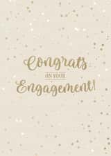 Classic Engagement Card - Gold Congrats created by Evie Garnett Designs