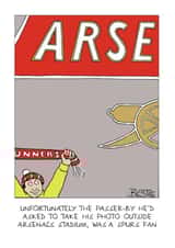 Funny Football Father's Day / Birthday Card - Arsenal Joke created by Paperlink and Meraki Greeting Cards