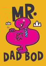 Funny Father's Day Card - Mr. Dad Bod - Mr Men created by Mr. Men