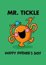 Cute Father's Day Card - Mr. Tickle - Mr Men created by Mr. Men