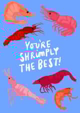 Shrimply The Best - Punny Fathers Day Card created by Cards For Humanity Co