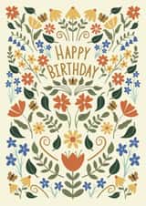 Pretty Birthday Card - Botanical - For Her created by Kirsty Miller