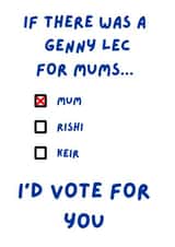 Funny card to celebrate your mum. created by Young Fogey