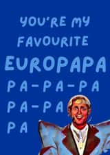 Cute card to celebrate the Eurovision loving father in your life. created by Young Fogey