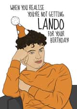 Funny Birthday Card - Lando Norris - No Lando For You created by @Cupsie's Creations