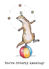 Otterly Amazing Congratulations Card created by Pierre Cochon Ltd
