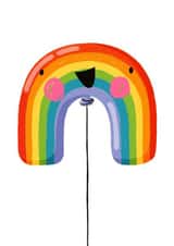 Cute Rainbow Balloon - Smiley Face created by Nicola Watson