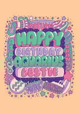 Cute Birthday Card - Aquarius Zodiac Sign created by Harkiran Kalsi