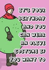 Funny Birthday Card - Angus, Thongs & Perfect Snogging - Birthday Olive created by Hey Huns It's Nicole