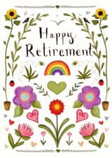 Pretty Retirement Card - Botanical - For Her created by Love Lucy Illustration