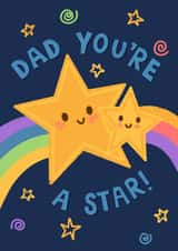 Cute Father’s Day Card - Dad, You’re a Star created by MOUSE CARDS