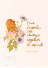 Heartfelt Friendship Card - True Friends Are Always Together in Spirit - Anne of Green Gables created by Emma Brooks Creative