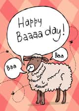 Happy birthday sheep Baaaaa created by Print Me Some Color