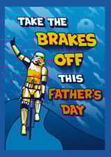 Funny Father's Day Card - Star Wars - Cycling Stortrooper created by Cardology