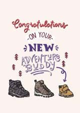 Cute New Baby Card - For Adventure-Loving Couple created by Carla Letters