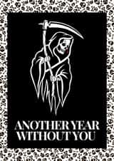 Gothic alternative funny birthday card created by AJAX