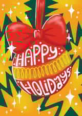 Pretty Christmas Card - Happy Holidays created by Iniistudio