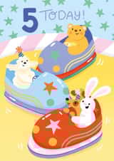 Cute Birthday Card - 5th - For Him and For Her created by Ricicle Cards