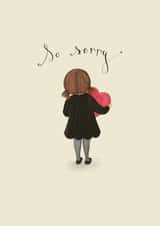Heartfelt Sorry/Sympathy Card - Heart Hug created by Love Lucy Illustration