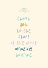 Cute Thank You Card - Amazing Hospice created by Rebecca Prinn