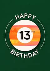 Classic 13th Birthday Card - 13 Pool Ball created by Gemma Pratt