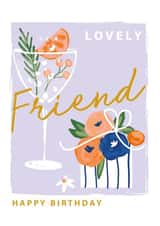 Classic Birthday Card - Present and Cocktail - For Friend created by SABIVO Design by Sabina